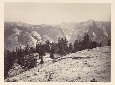 Sentinel Kubbelerinden Kubbeler, Yosemite, c. 1865-1866. by Carleton E. Watkins