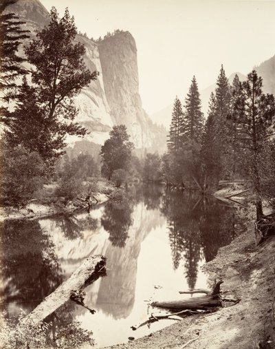 Washington Kulesi, Yosemite, yak. 1872, basılmış yaklaşık. 1876. by Carleton E. Watkins.