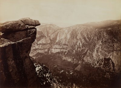Buzul Noktasından Yosemite Şelalesi by Carleton E. Watkins