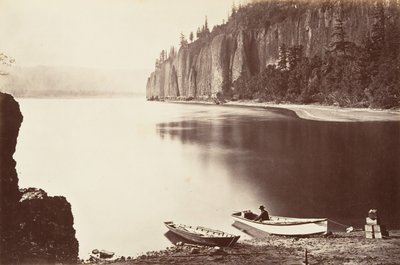 Cape Horn, Oregon, 1867, basılmış yakl. 1876. by Carleton Emmons Watkins