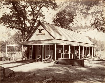 Kozmopolit Salon, ca. 1872, basılmış yaklaşık. 1876. by Carleton Emmons Watkins