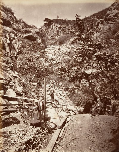 Hot Sulphur Springs, Santa Barbara, 1876, basılmış yakl. 1876. by Carleton Emmons Watkins