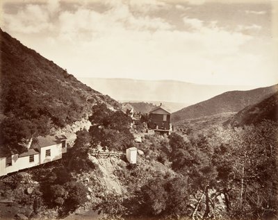 Hot Sulphur Springs, Santa Barbara, 1876, basılmış yakl. 1876. by Carleton Emmons Watkins