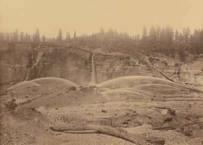 Malakoff Diggins, Kuzey Bloomfield, Nevada İlçesi, 1871. by Carleton Emmons Watkins
