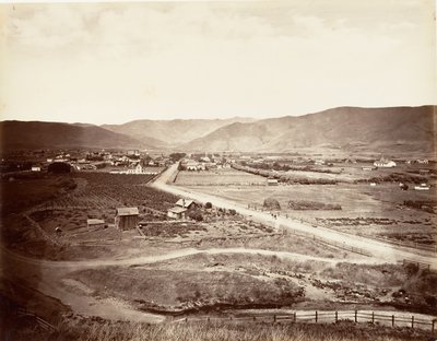 San Luis Obispo, 1876, basılmış yakl. 1876. by Carleton Emmons Watkins