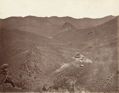 Sutro Tünel Şaftı No. 2, 1875, basılmış yakl. 1876. by Carleton Emmons Watkins