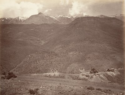 Sutro Tünel Şaftı No. 2, 1875, basılmış yakl. 1876. by Carleton Emmons Watkins