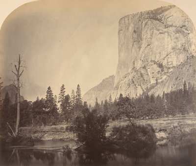 Tutucanula, El Capitan, 4000 Feet, 1861. by Carleton Emmons Watkins