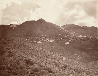 Virginia City, 1875, basılmış yakl. 1876. by Carleton Emmons Watkins