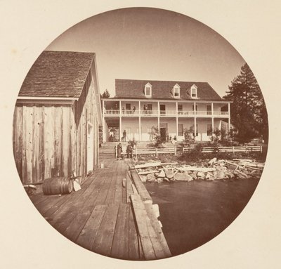 Warm Springs Otel Lake Tahoe, yaklaşık. 1878. by Carleton Emmons Watkins