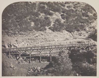 Demiryolu Köprüsü, Cape Horn, Mariposa İlçesi by Carleton Watkins