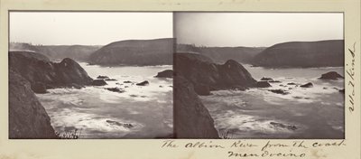 Sahilden Albion Nehri, Mendocino by Carleton Watkins