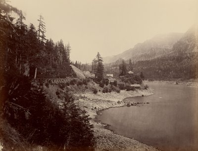 [The Middle Block House, Columbia River] by Carleton Watkins