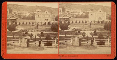 Plaza, Los Angeles by Carleton Watkins