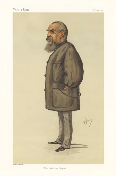 Yüzbaşı Richard Francis Burton - ayakta portre by Carlo (1839 89) Pellegrini