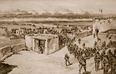 İtalyan Askerleri, Bingazi'nin Bombardımanı Sonrası Çıkardı by Carlo Ademollo