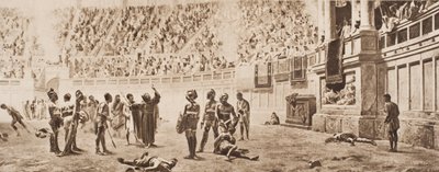 Keşiş Almachius Gladyatör Savaşını durdurmaya çalışıyor, 1920