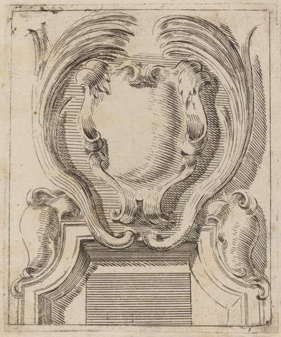 Üç Kalkanlı Mimari Motif by Carlo Antonio Buffagnotti
