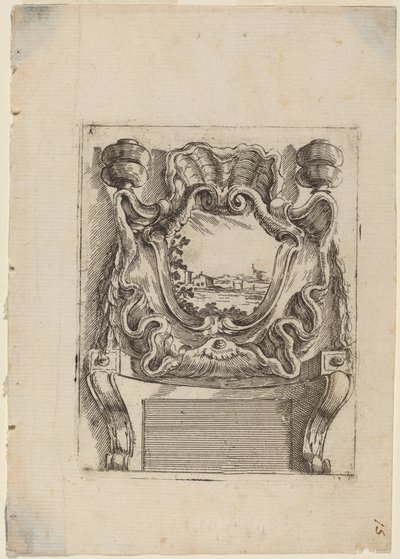 Peyzajlı Mimari Motif by Carlo Antonio Buffagnotti