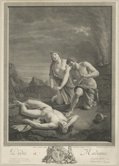 Adem ve Havva, Habil'in cesedinde by Carlo Antonio Porporati
