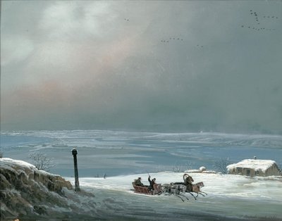 Kışın Odessa çevresi, 1841. by Carlo Bossoli