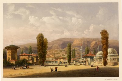 Bahçesaray Hanları Sarayı, 1856 by Carlo Bossoli