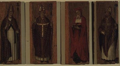Aziz Gregory, Aziz Ambrose, Aziz Augustine, Aziz Jerome (poliptik) by Carlo Braccesco