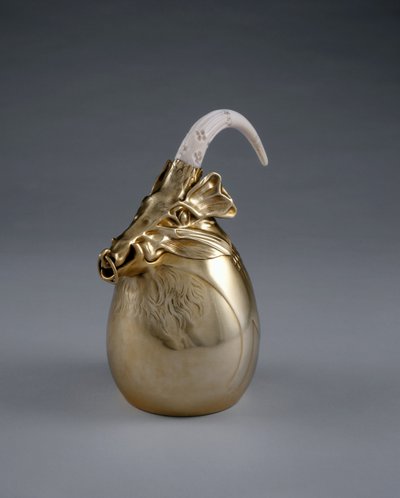 Adrien-Aurélien Hebrard (1866-1937), c.1907 (gümüş ve fildişi) tarafından yürütülen Tea Pot (ayrıca bkz. 499958) by Carlo Bugatti