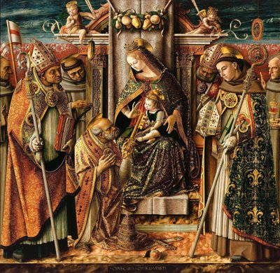 Anahtarların Teslimi, c. 1490 by Carlo Crivelli