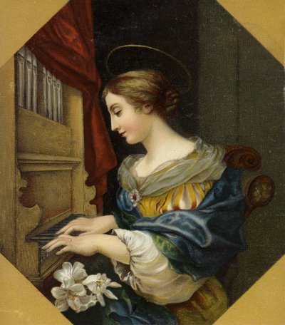 Aziz Cecilia org çalıyor by Carlo Dolci