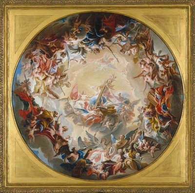Haçın Yüceltilmesi (tuval üzerine yağlıboya) by Carlo Innocenzo Carlone