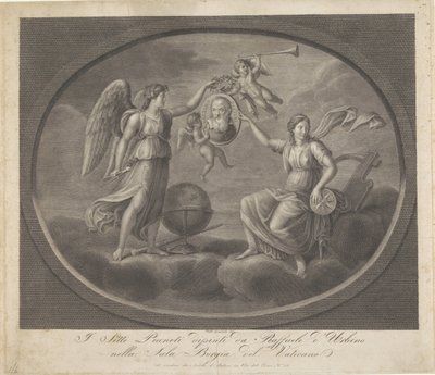 Alegoriler op Galileo Galilei Borgia Odasında Raffaele d