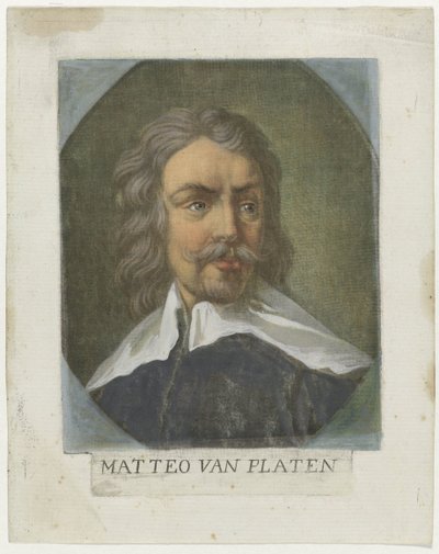 Portret van kunstenaar Matthew von Platen Kunstenaars Zelfportret En de Galleria degli Uffizi te Florence (dizi başlığı) Real Galleria di Firenze