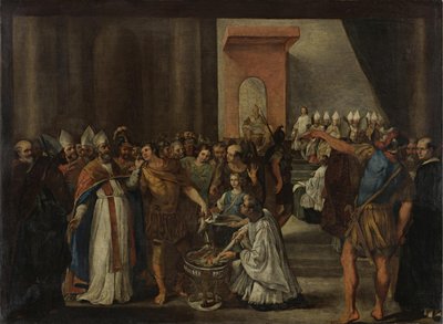 İmparator Konstantin, Arian kitaplarını yakıyor, 1640