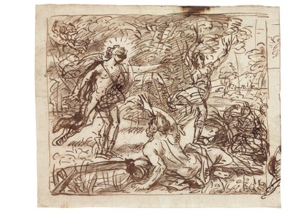 Apollon ve Defne by Carlo Maratta or Maratti