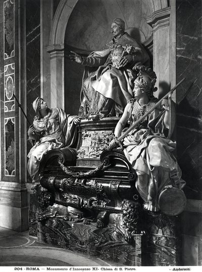 Papa Masum XI Anıtı, c.1697 (mermer) by Carlo Maratta or Maratti