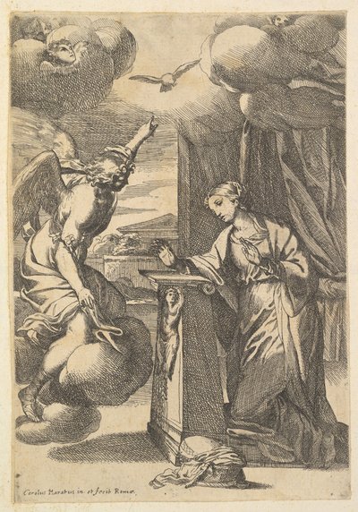 Duyuru. by Carlo Maratta or Maratti