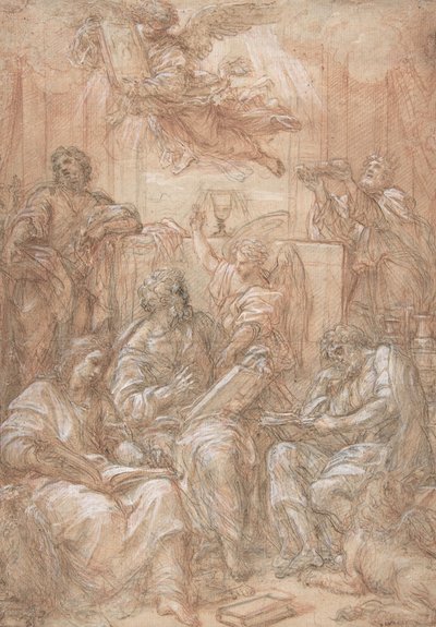 Eski ve Yeni Dönemlerin Alegorisi, 1700-1708. by Carlo Maratti