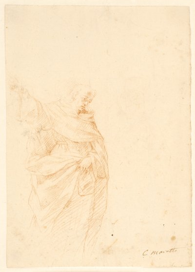 Yukarı dönük rahip aziz by Carlo Maratti