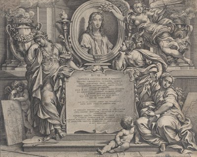 Sanatın üç alegorik figürü ile Raphael
