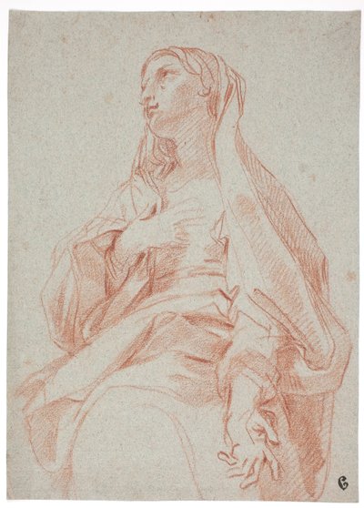 Madonna şefaat jesti yapıyor by Carlo Maratti