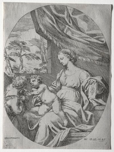 Bebek Aziz John ile Bakire ve Çocuk, 1647. by Carlo Maratta or Maratti