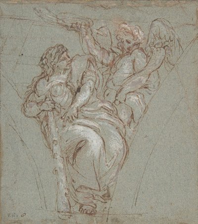Onur Tarafından Taçlandırılan Fazilet, 1670-76. by Carlo Maratti