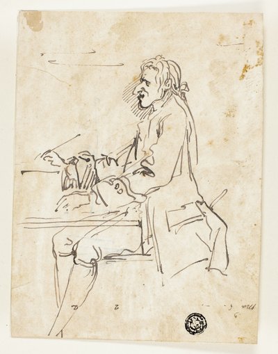Yazı Yazan Adam Karikatürü by Carlo Marchionni