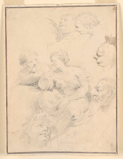 Çizim, Figürlü Eskizler, 1775 by Carlo Marchionni