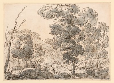 Çizim, Dağlık Bir Ülkede Yol, 1770-1786 by Carlo Marchionni