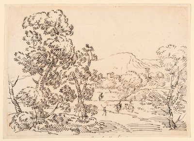 Çizim, Ormanlık Manzara, 1750-1770 by Carlo Marchionni