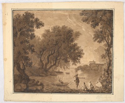 Manzaradaki Balıkçılar by Carlo Marchionni