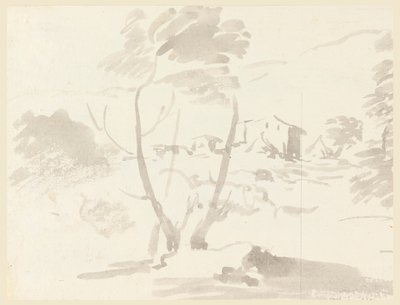 Peyzajdaki Bir Ağacın Kroki by Carlo Marchionni