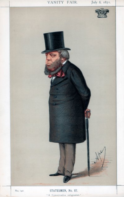 Muhafazakar bir dinci, 1871. by Carlo Pellegrini